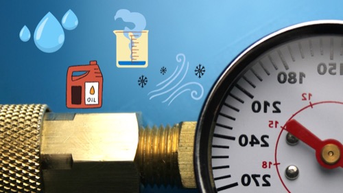 pressure gauge air water gas oil bensil
