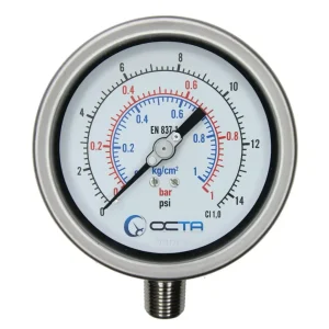 gs100-pressure gauge-stainless-เกจวัดแรงดัน-front