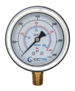 เกจวัดแรงดัน-เพรสเชอร์เกจ-pressure-gauge-octagauge-gb63-400bar